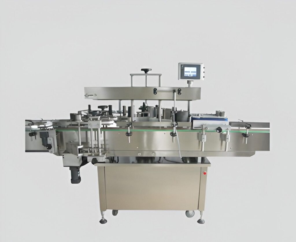 Round bottle labelling machine